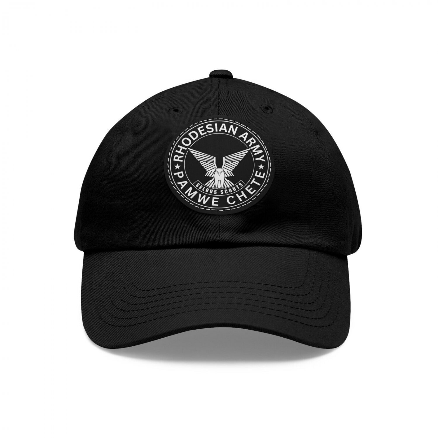 Selous Scouts Special Forces Rhodesian Army Dad Hat with Leather Patch