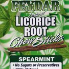 Spearmint Feydar Organic Licorice Root Chew Sticks  (10 sticks per pack)