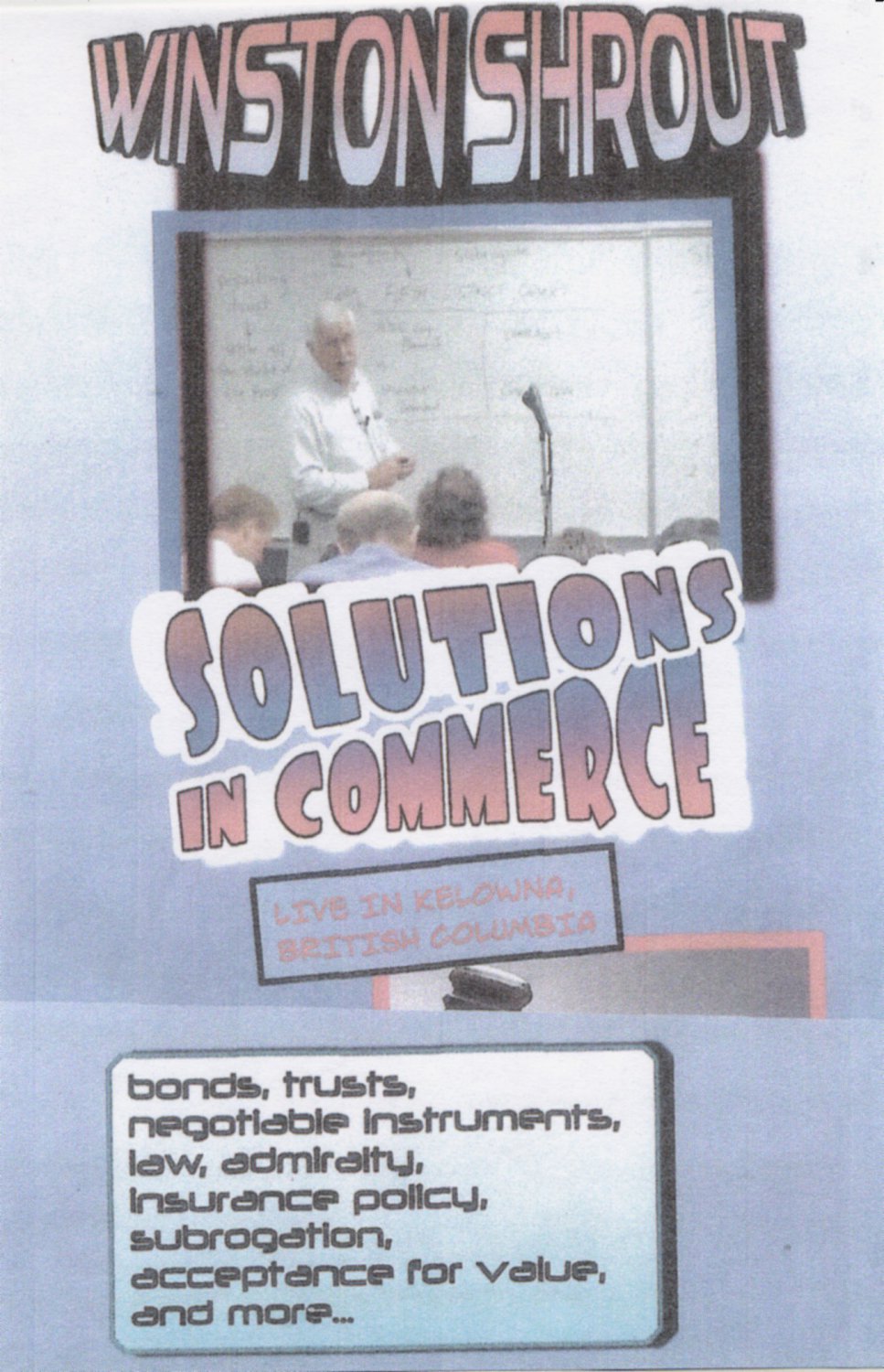 Winston Shrout Solutions in Commerce DVD Series Kelowna B.C. Canada (8 DVD Set)