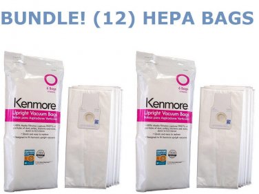 Kenmore 53294 Type O Vacuum Bags HEPA for Upright Vacuums Style 6 Pack