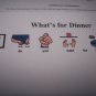 What's for Dinner breakfast and lunch board autism pre k pecs