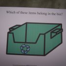 recycle bin board autism pecs