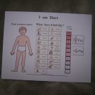 I am hurt board (Boy) Autism PECS Educational