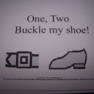 One, Two Buckle my shoe book autism,PECS, Educational