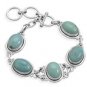 7"+1" Oval Turquoise Bracelet