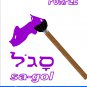 Hebrew Shapes, Colors & Number, Flash Cards