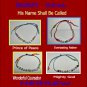 His Name Shall Be Called--AVI AD, beaded bracelets (The Marvelous Name of Yeshua /Jesus)