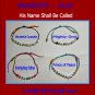 His Name Shall Be Called--AVI AD, beaded bracelets (The Marvelous Name of Yeshua /Jesus)