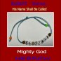 His Name Shall Be Called--EL GIBOR, beaded bracelets (The Marvelous Name of Yeshua /Jesus)