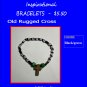 That Old Rugged Cross, Beaded Bracelets --Black/Green