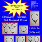 That Old Rugged Cross, Beaded Bracelets --Gold/Green/Brown