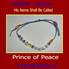 His Name Shall Be Called--SAR SHALOM, beaded bracelets (The Marvelous Name of Yeshua /Jesus)