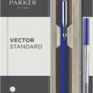 Parker Vector Standard CT Roller Ball Pen with Free Ink Cartridge (Blue Ink)