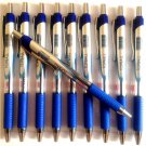 10x Cello Topball retractable click Ball Point Pen BLUE school home office use