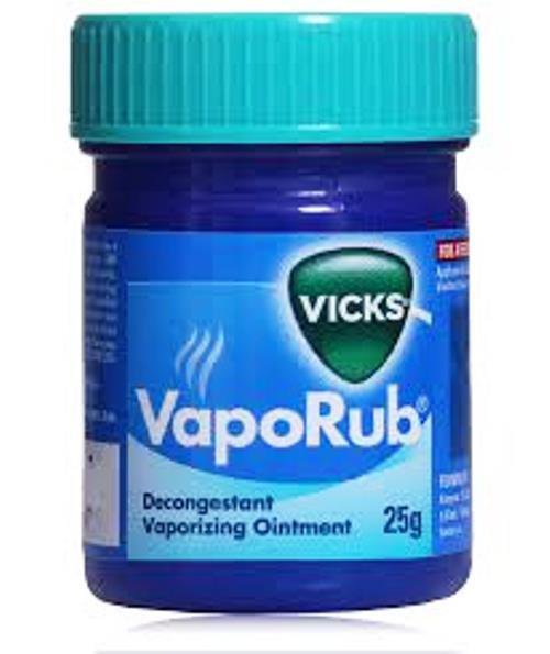 Vicks Vaporub Ointment Vaporizing blocked nose cough Nasal headache