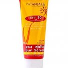 Patanjali Sun Screen Cream SPF 30,  50 gm Free Shipping