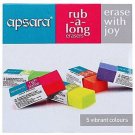 Apsara Rub A Long Erasers Pack Of 20 multi color school home office student use