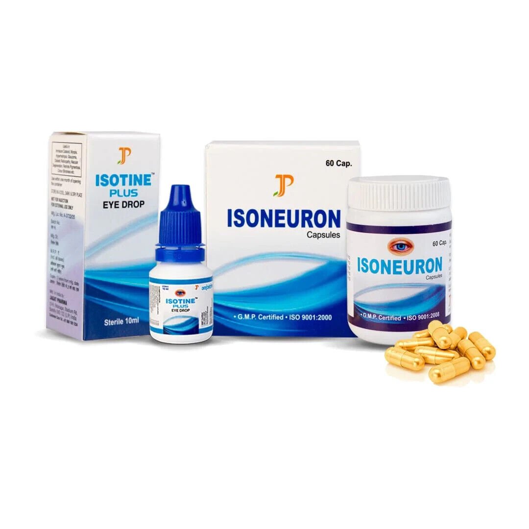 Isotine GOLD Eye Drops Caps Blindness Cataract Myopia Retinopathy