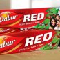 2x Dabur Red Toothpaste toothache fresh breath tooth decay bad odor 100gm