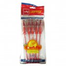 2 Cello GRIPPER RED Ball Pen smooth writing | student school home office use