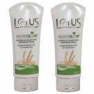 Lotus Herbals WhiteGlow Oatmeal & Yogurt Skin Whitening Scrub (100g) - Pack of 2
