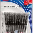 10 Cello TechnoTip BLACK Ball Pen smooth writing student school home office use