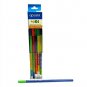 Apsara JOI extra dark Pencil Free Sharpner Eraser pack of 200 school home office