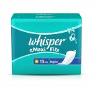 2x Whisper Maxi Fit Sanitary Pads -15 Pads (Regular) Free Shipping (Pack of 2)