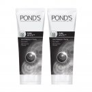 2x Pond's Pure Detox Anti-Pollution Purity Face Wash With Activated Charcoal 50g