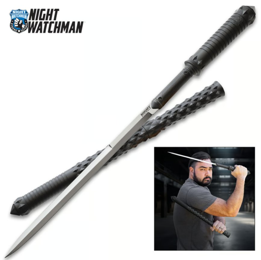 HIDDEN ESCRIMA SWORD 1060 CARBON STEEL BLADE, INJECTIONMOLDED NYLON