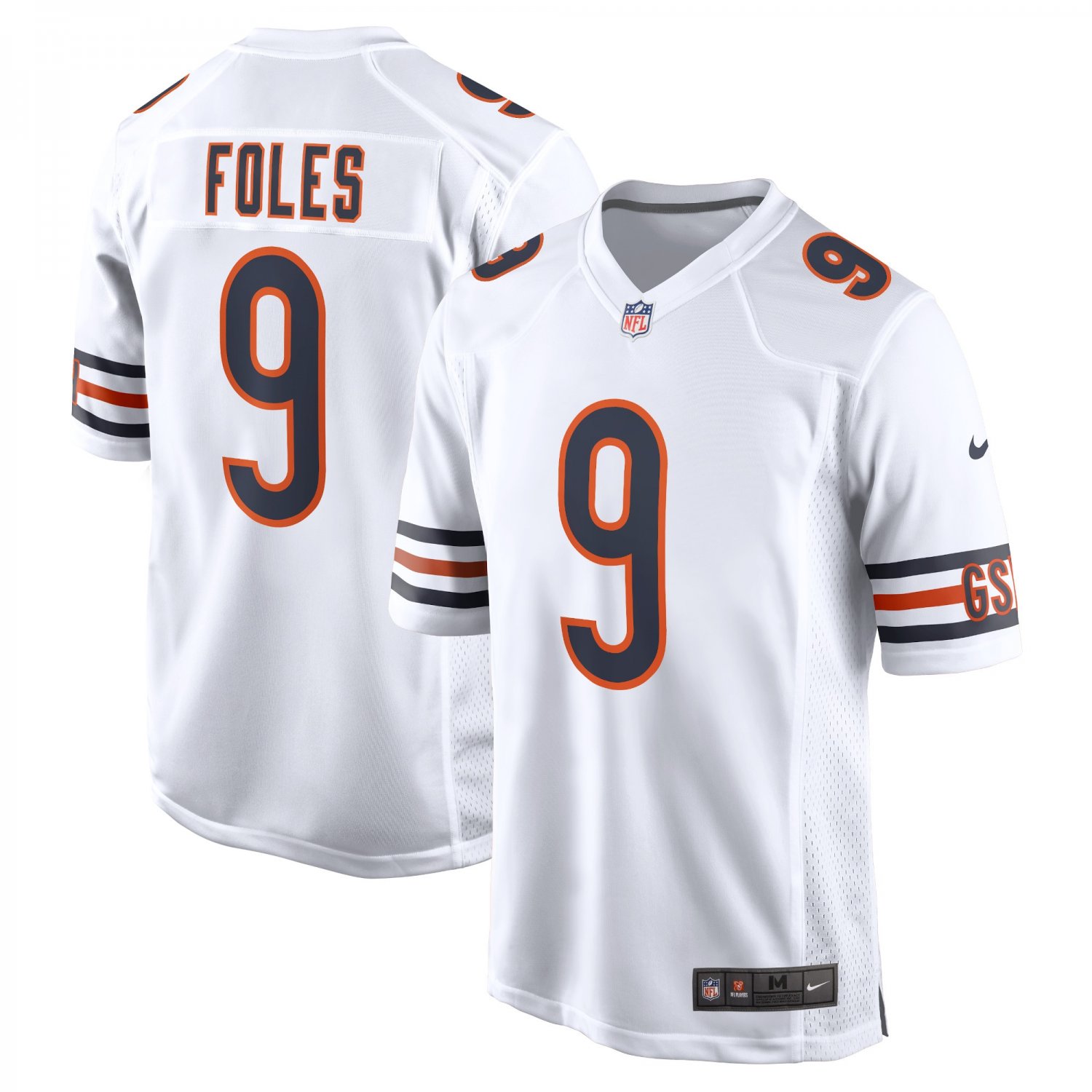 Nick Foles Chicago Bears Game Jersey - White