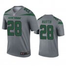Men's New York Jets Curtis Martin Inverted Legend Jersey - Gray
