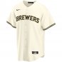 Milwaukee Brewers Youth Home Replica Custom Jersey - Cream