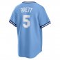 Men's Kansas City Royals George Brett Road Cooperstown Collection Player Jersey - Light Blue