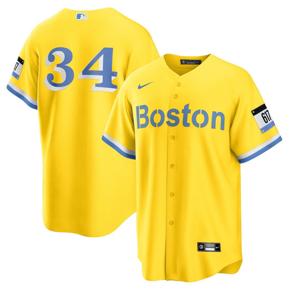 Men's Boston Red Sox David Ortiz City Connect Replica Jersey - Gold
