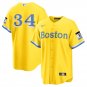 Men's Boston Red Sox David Ortiz City Connect Replica Jersey - Gold