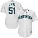 Men's Seattle Mariners Ichiro Suzuki Replica Home Jersey - White