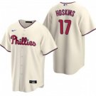 Mens Philadelphia Phillies Rhys Hoskins, Cool Base Replica Jersey Cream