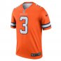 Men's &Acirc;&nbsp;Russell Wilson &Acirc;&nbsp;Orange Denver Broncos Alternate Legend Jersey