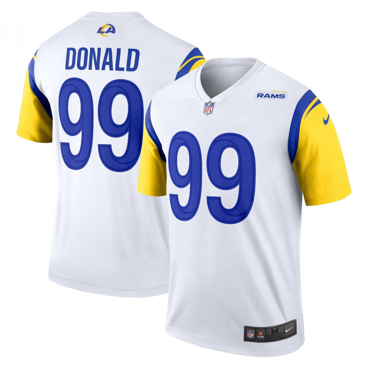 Men's Aaron Donald White Los Angeles Rams Legend Jersey