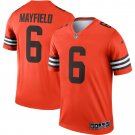 Men's Baker Mayfield Orange Cleveland Browns Inverted Legend Jersey
