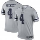 Men's Dak Prescott Silver Dallas Cowboys Inverted Legend Jersey
