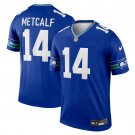 Men's DK Metcalf Royal Seattle Seahawks Throwback Legend Player Jersey