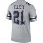 Men's Ezekiel Elliott Silver Dallas Cowboys Inverted Legend Jersey