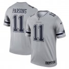 Men's Micah Parsons Gray Dallas Cowboys Inverted Legend Player Jersey