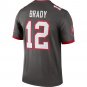 Men's Tom Brady Pewter Tampa Bay Buccaneers Alternate Legend Jersey