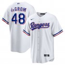 Men's Texas Rangers Jacob deGrom Cool Base Replica Home Jersey - White