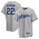 Men's Los Angeles Dodgers Clayton Kershaw Road Player Name Jersey - Gray