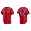 Men's Cleveland Guardians Triston McKenzie Cool Base Replica Alternate Jersey - Red
