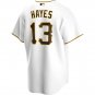 Men's Pittsburgh Pirates Ke'Bryan Hayes Cool Base Replica Home Jersey - White